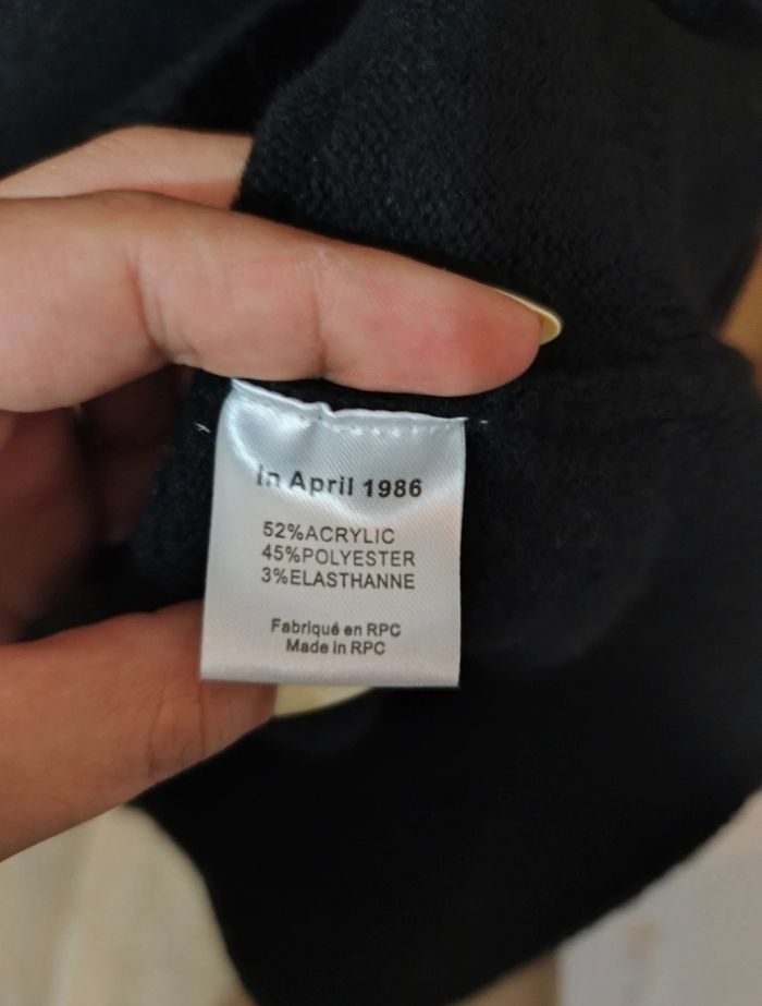 Robe pull noir TU - photo numéro 4