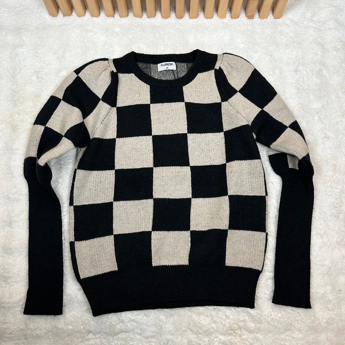 Pull Lissa Trui Kiezell – Noir et Gris à Carreaux by Fluresk - photo numéro 6