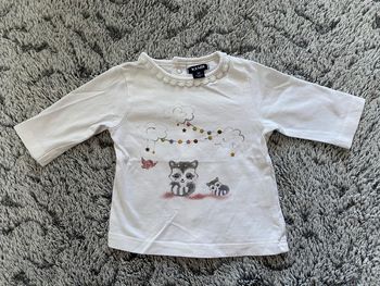 Teeshirt manches longues renard 🦊 Kiabi - 1 mois