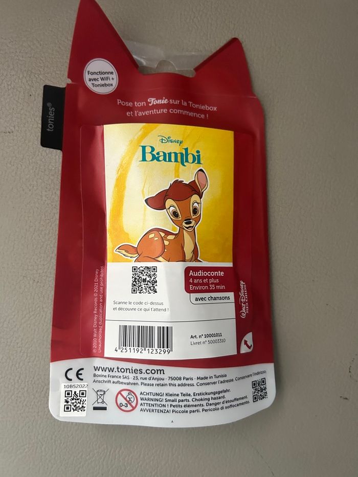 Figurine bambi Disney pour tonibox neuve - photo numéro 2