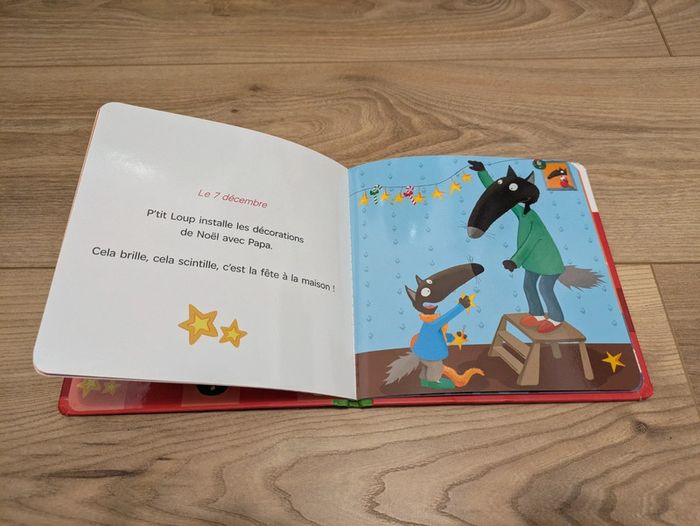 Livre bébé enfant P'tit loup Noël - photo numéro 2
