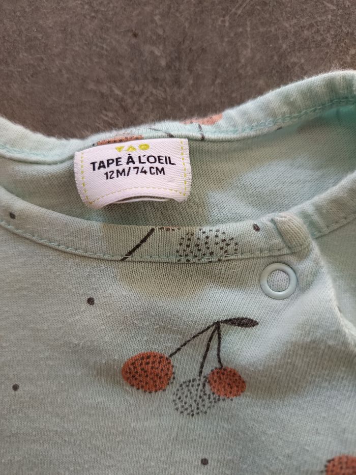 Pyjama cerises 12 mois - photo numéro 3