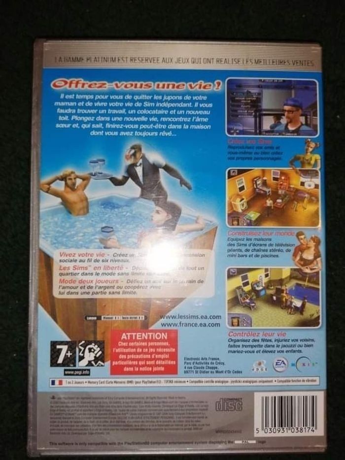 Jeu PS2 Les Sims - photo numéro 2