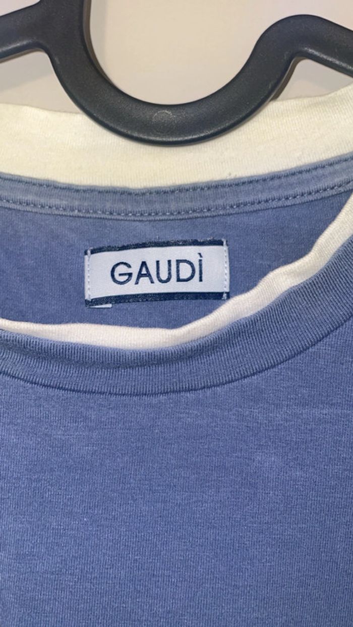 Tee-shirt Gaudi bleu – Taille S - photo numéro 2