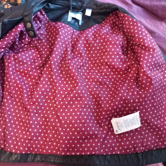 Veste légère en simili cuir fille - photo numéro 5