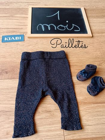 Legging + chaussettes pailletés