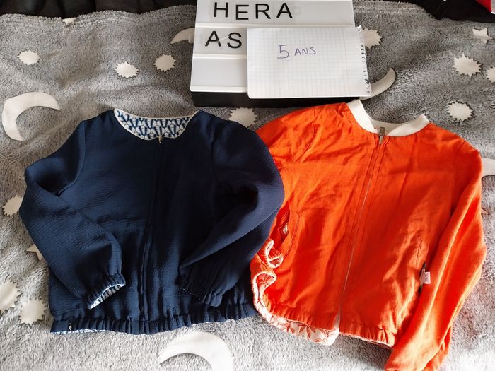 Lot de 2 vestes mi saison 4/5 ans