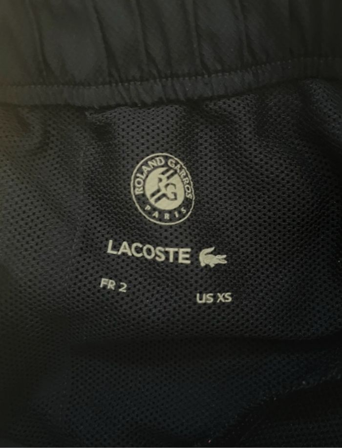 Short de sport Lacoste Roland Garros ramasseur - photo numéro 4