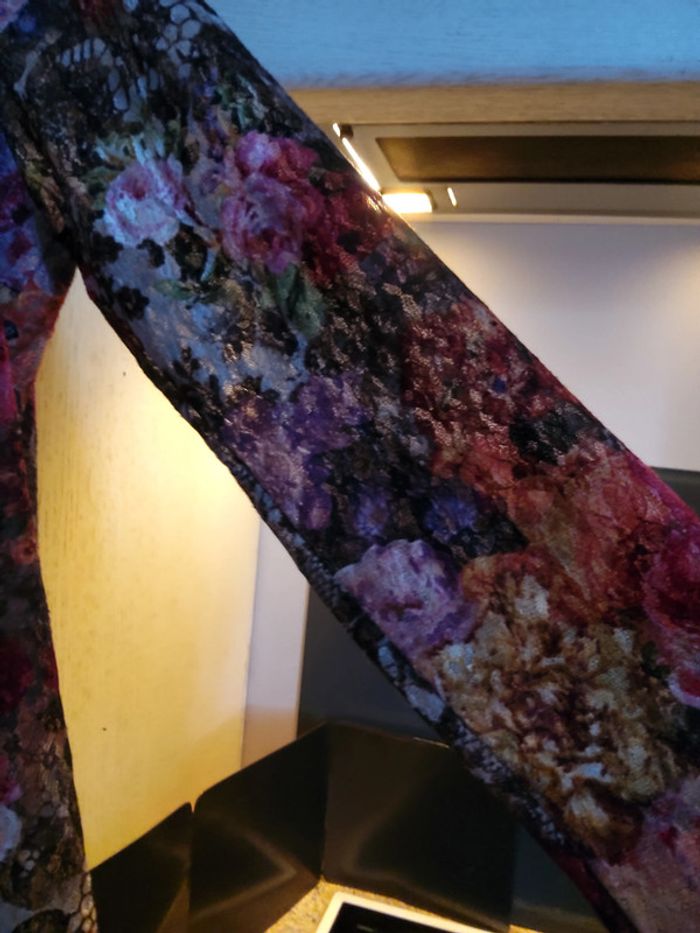 Superbe haut multicolore haute qualité voilage et doublé - photo numéro 3