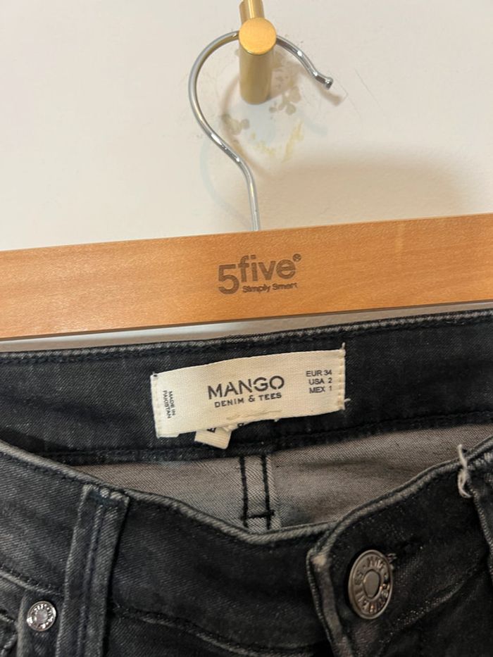 Jean gris délavé Mango - photo numéro 4