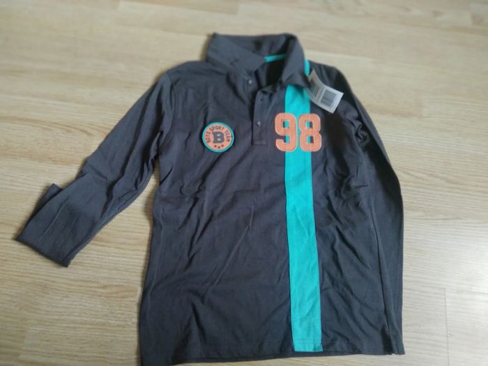 T-shirt manches longues col chemise 12 neuf