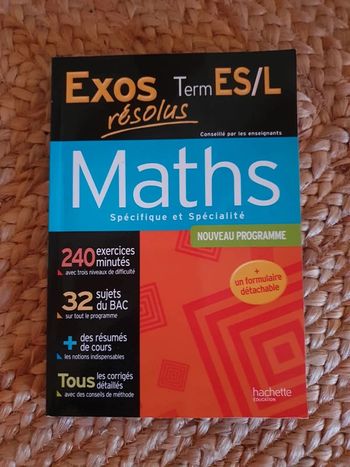 Livre d'exercices de maths T.ES/L