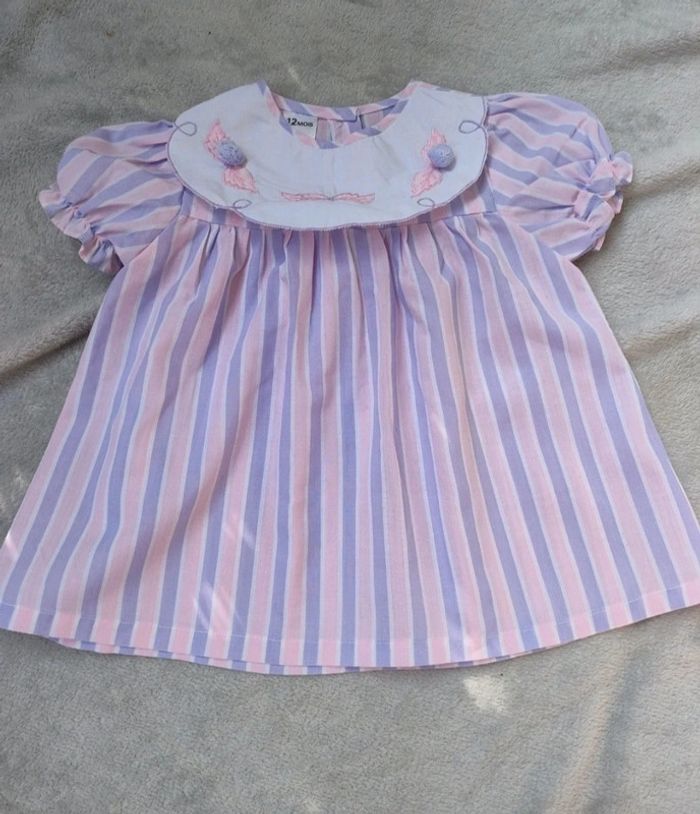 *Robe rayée pastel
