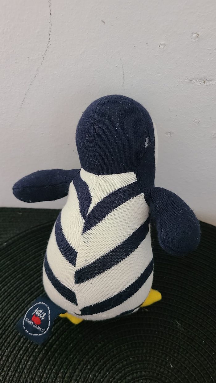 Pingouin SAINT JAMES doudou bleu marine et blanc - photo numéro 3