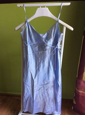 Nuisette Satin Bleu Ciel Etam 40