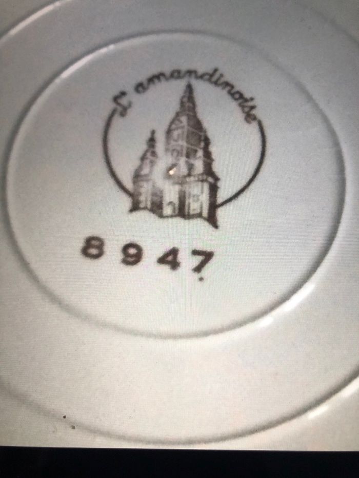 4 assiettes creuses en faïence l’amandinoise - photo numéro 4