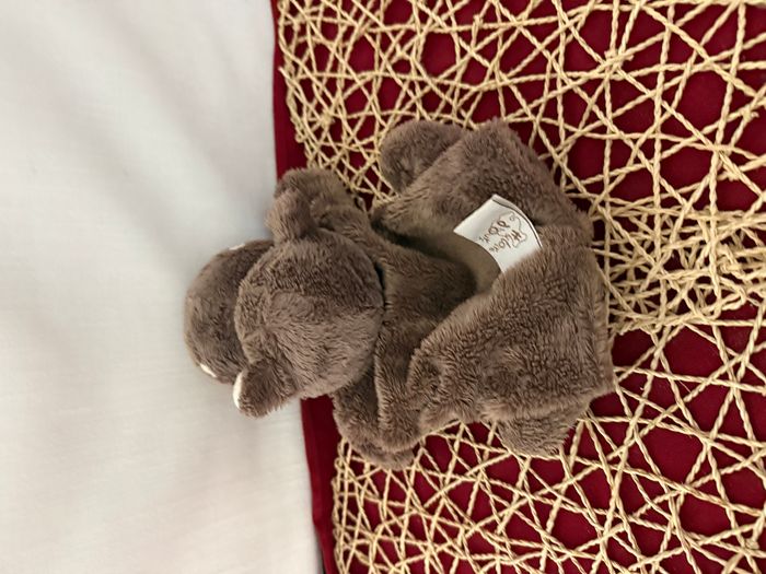 Doudou plat marionnette hippopotame HISTOIRE D'OURS - photo numéro 4