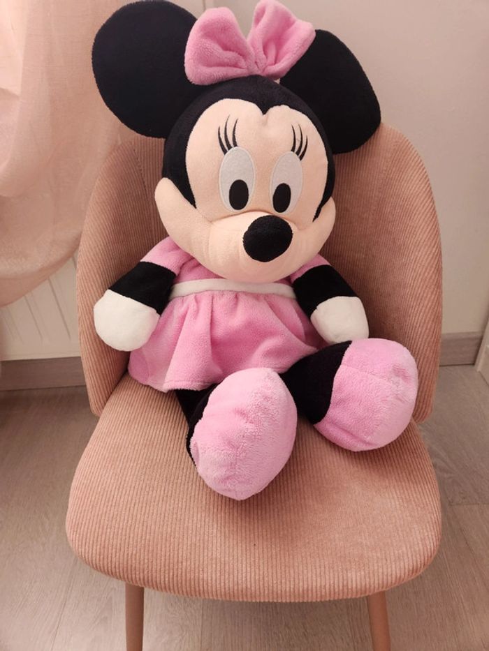 Peluche Minnie Disney Rose T. 60 cm