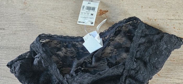 Culotte en dentelle noire, Kiabi, taille M, neuve avec étiquette - photo numéro 4