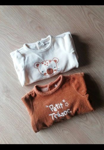 Lot de deux pyjamas velours 6 mois