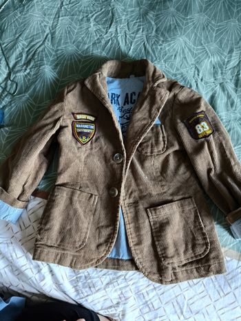 Vestes velours côtelé enfant blazer