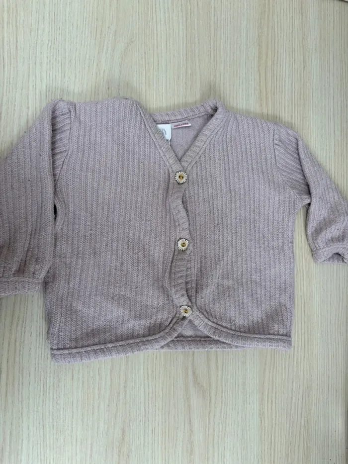 Gilet vieux rose Zara taille 2-3 ans