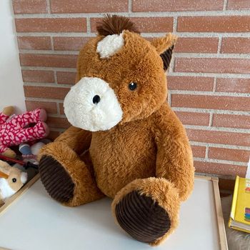 Grande peluche cheval