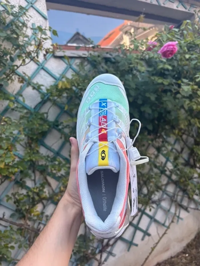 Salomon XT-4 OG White Green Ash Coral - photo numéro 3
