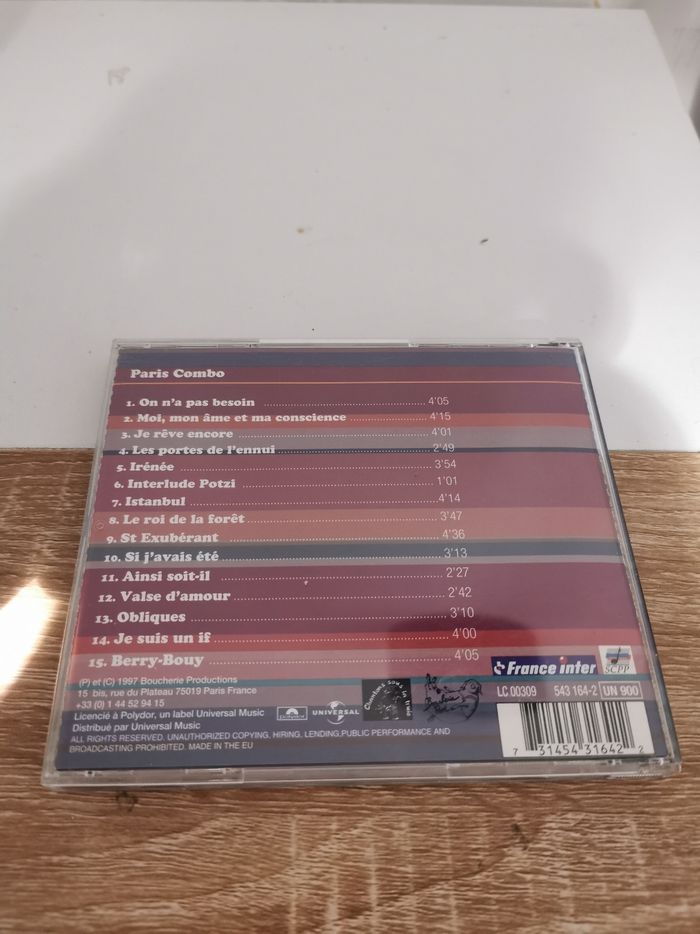 CD Paris combo. Paris combo. - photo numéro 2