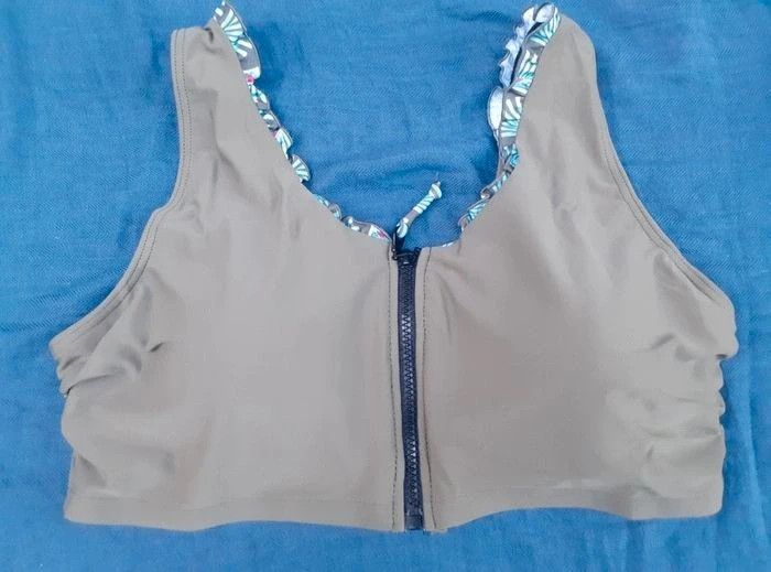 Haut de maillot de bain zippée post opératoire 100D - photo numéro 3