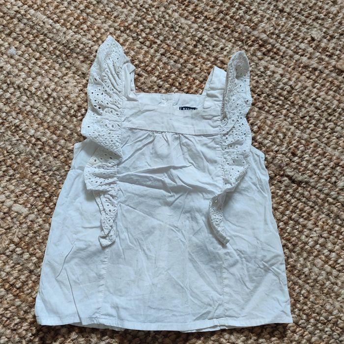 Haut blanc fille 6 ans