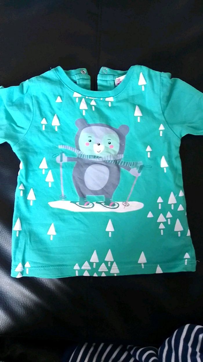 Tee shirt ours au ski
