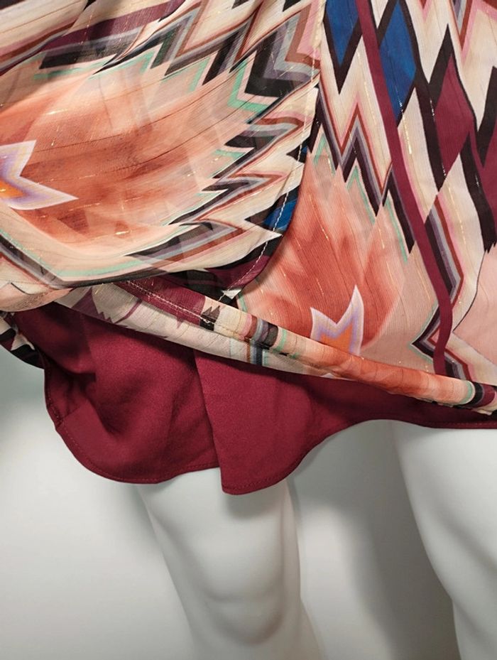 Robe multicolore et dorée taille 36 - photo numéro 5