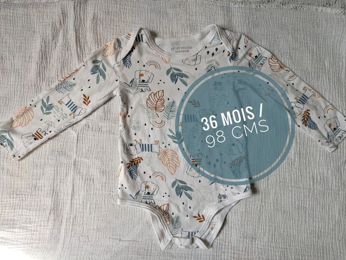 Body manches longues 36 mois Petit Béguin – Très bon état