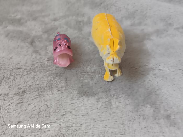Lot de 2 figurines animaux hippopotames - photo numéro 2