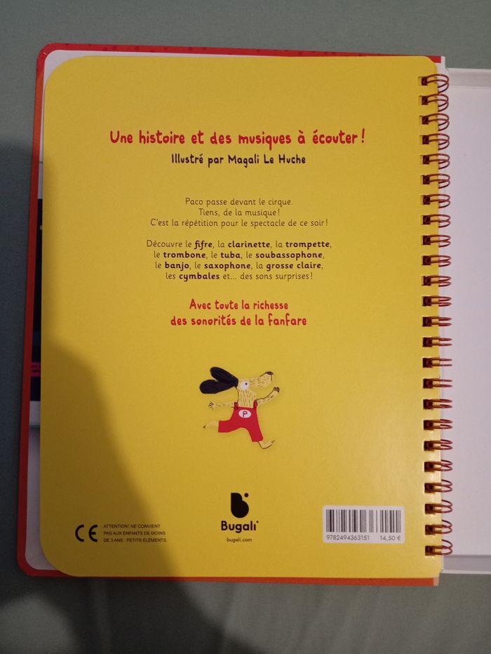 Livre Bugali neuf Paco et la fanfare - photo numéro 4