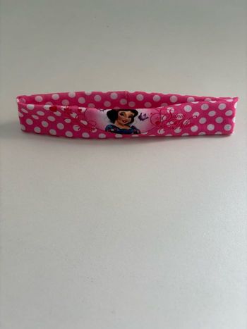 Disney - Bandeau Blanche neige rose à pois blanc