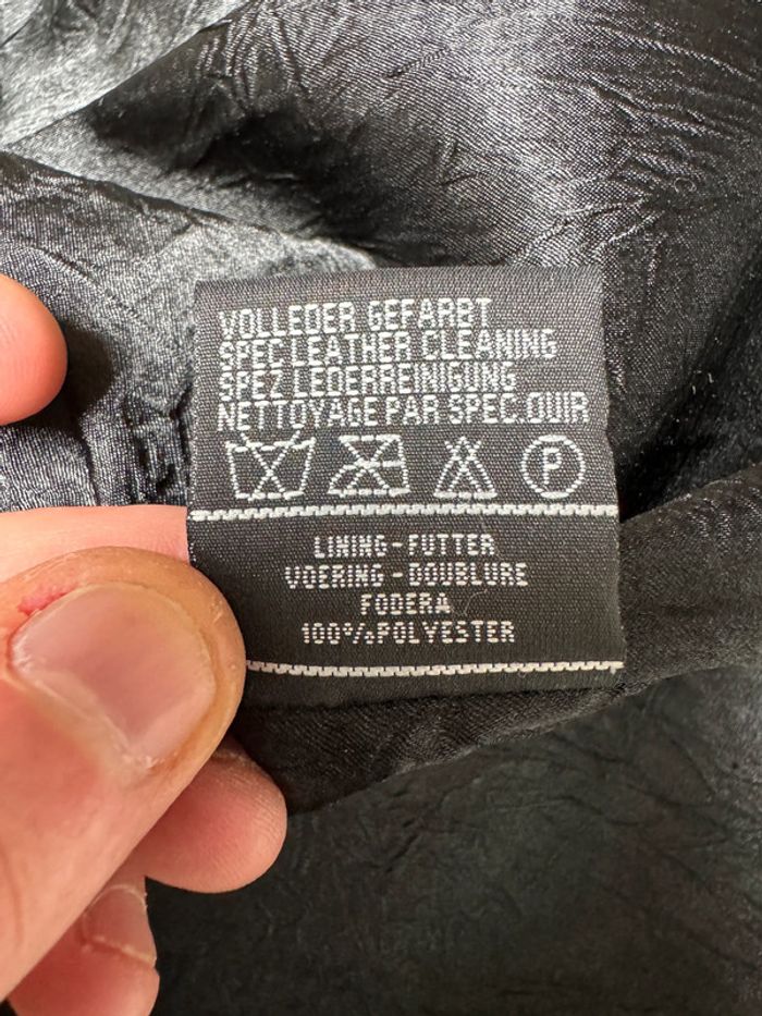 Long manteau en cuir vintage Taille XL - photo numéro 5