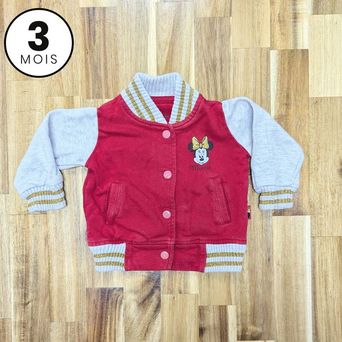 Gilet / Sweat rouge - Disney Minnie - 3 mois