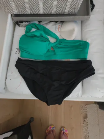 Ensemble maillot de bain 38 40 excellent état vert