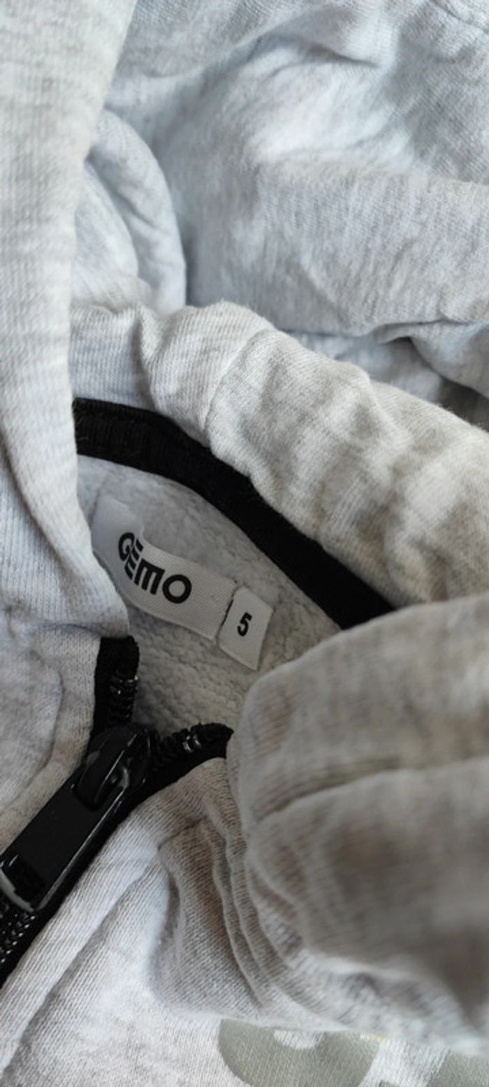 Gilet sweat gris clair 5ans - photo numéro 3