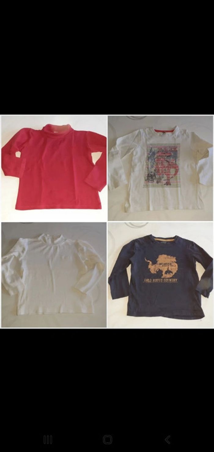 Lot t-shirts manches longues garçon 👦 taille 6 ans