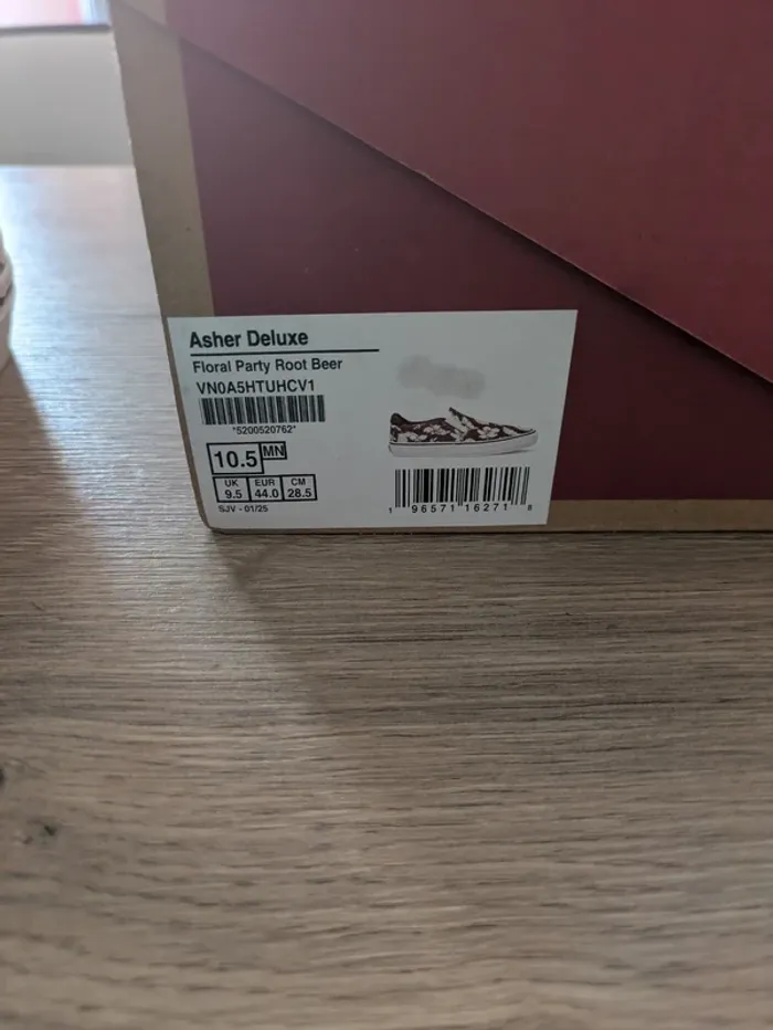 Vans Slip on deluxe confort - marron + fleur - photo numéro 5
