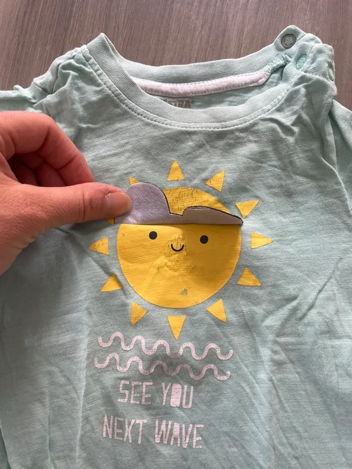 Lot de tee shirt 6 mois - photo numéro 3
