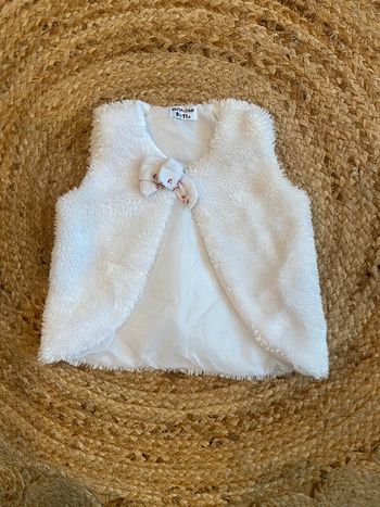 Gilet long, boléros fille 9 mois Barbouillage