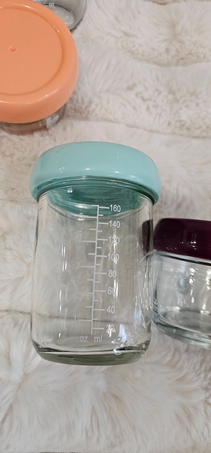 Lot de 8 pots en verre Babybols babymoov en très bon état. - photo numéro 6