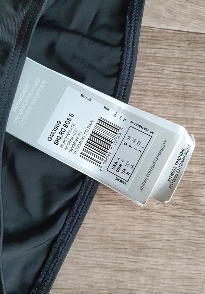 Maillot de bain adidas 1 piece taille 36 neuf - photo numéro 4