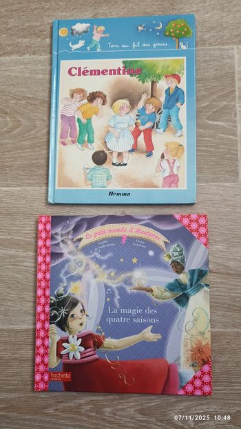 Lot 2 livres Clémentine, Hortense
