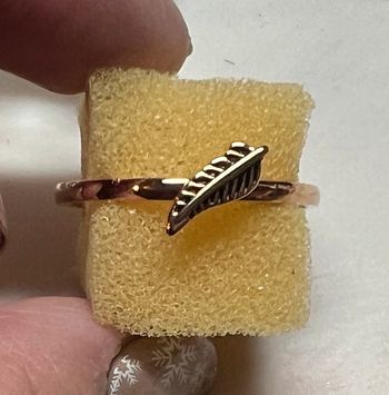 bague fantaisie feuille