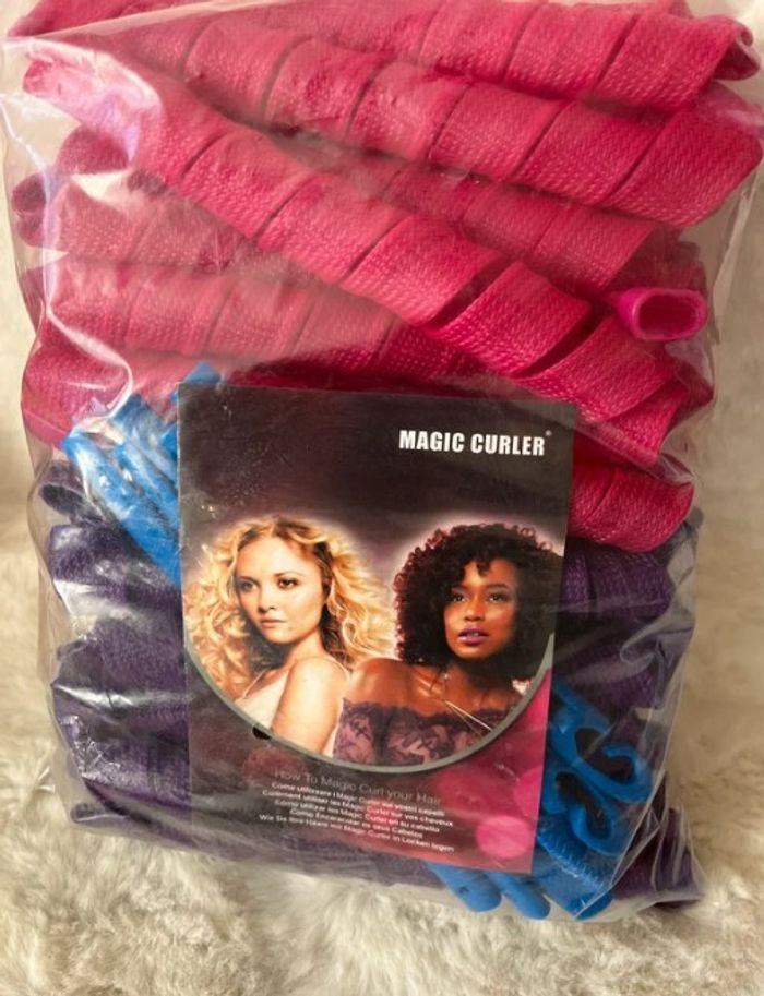 Lot 40 bigoudis boucles en spirale sans chaleur - photo numéro 2